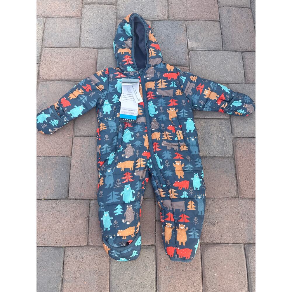 NEW Iceburg Outerwear Infant Quilted Insulated One-Piece Snowsuit